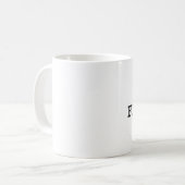 私はひどく神経質になることを愛します コーヒーマグカップ (正面左)