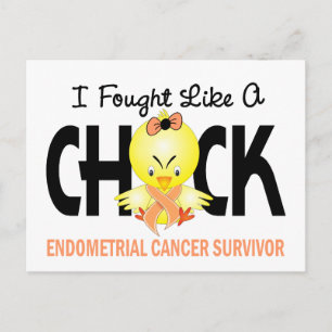 私はひよこのEndometrial蟹座の生存者のように戦いました ポストカード