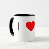 私はふくろねずみのマグを愛します マグカップ (正面左)