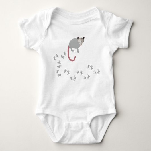 私はふくろねずみをかわいがります ベビーボディスーツ (正面)