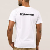 私はふたに乗ります Tシャツ (裏面)