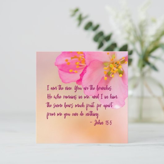 私はぶどうの木、あなたは枝である。わたしはあなたなしでは生きることができない。 (スタンド正面)