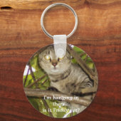 私はぶら下がったそこに…金曜か？ キーホルダー (正面)