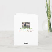 "私はほしいですクリスマスのために(カバの写真) " シーズンカード (裏面)