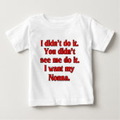 私はほしいと思います私のnonna (イタリアンな祖母)が ベビーTシャツ (正面)