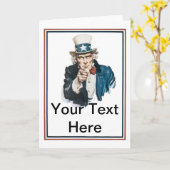 私はほしいと思います米国政府あなたの文字をカスタマイズ カード (黄色い花)