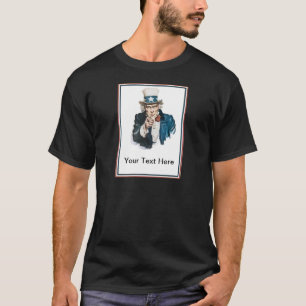 私はほしいと思います米国政府あなたの文字をカスタマイズ Tシャツ