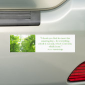 私はほとんどのこの驚かせることのために神を- e.e.のcummings感謝していしています バンパーステッカー (車上)