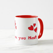 私はほとんどのマグ愛します マグカップ (正面右)