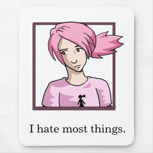 私はほとんどの事のマウスパッドを憎みます マウスパッド (正面)