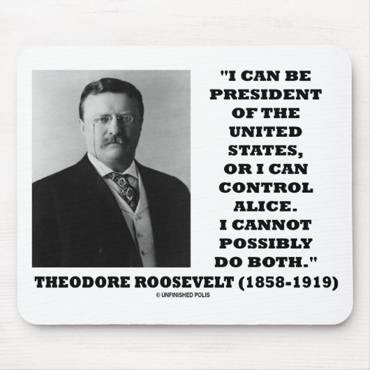 私はまたは制御米国大統領でもいいです マウスパッド (正面)