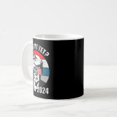 私はまだおもしろいトランプ2024 2 コーヒーマグカップ (正面左)