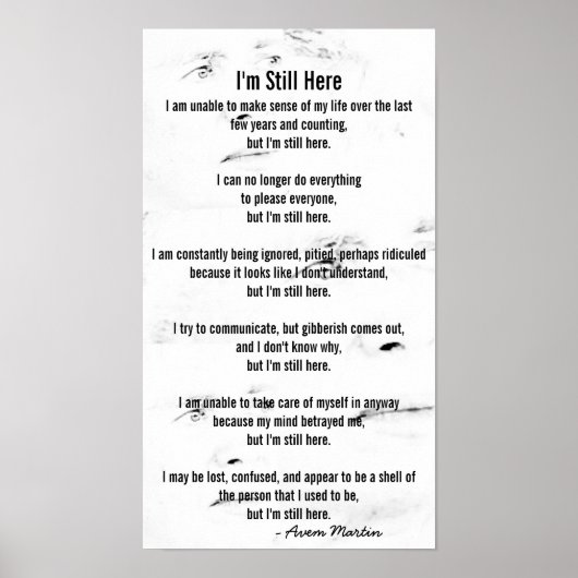 私はまだここにいる ポスター (正面)