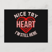 私はまだここにハート病認識度生存者gr 案内ポストカード (正面)