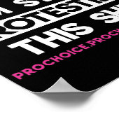 私はまだこ信じのプロの選択に抗議できない ポスター (角)