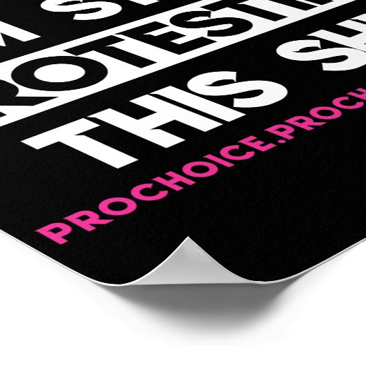 私はまだこ信じのプロの選択に抗議できない ポスター (角)