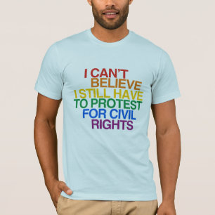私はまだなりません抗議しなければ私を信じることができません Tシャツ