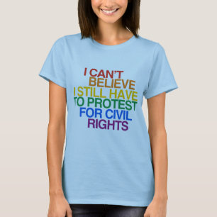 私はまだなりません抗議しなければ私を信じることができません Tシャツ