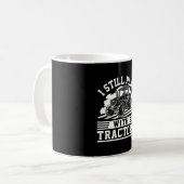 私はまだトラクタ遊ーファームトラクおもしろいターと一緒に コーヒーマグカップ (正面左)