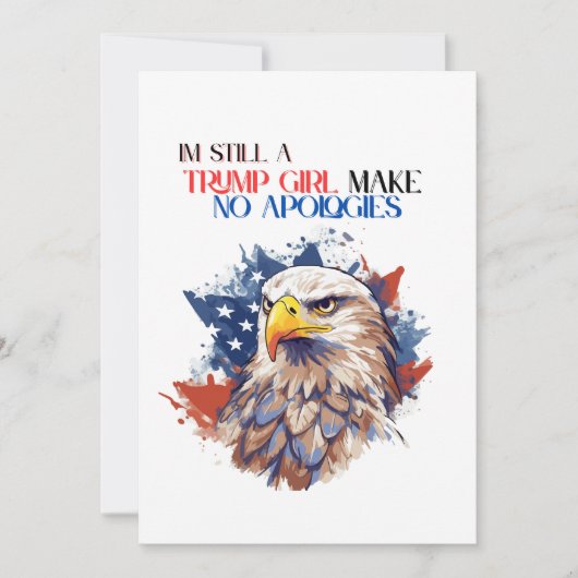 私はまだトランプの女の子は謝らない 招待状 (正面)