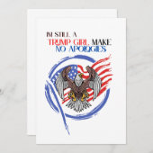私はまだトランプの女の子は謝らない 招待状 (正面/裏面)