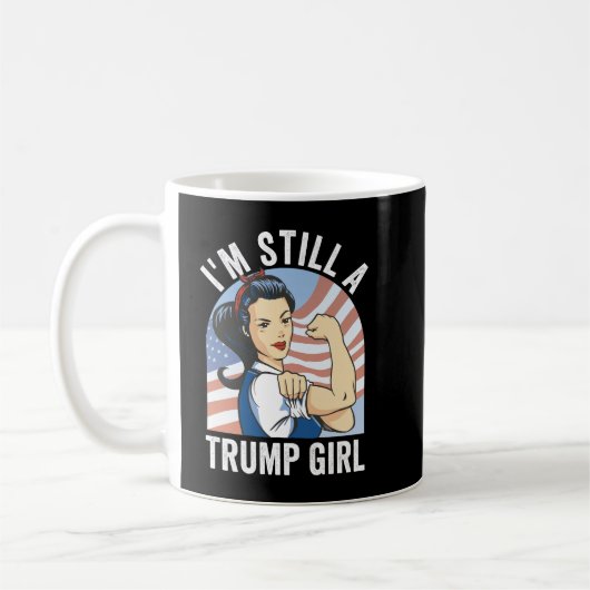 私はまだトランプの女の子 コーヒーマグカップ (左)