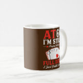 私はまだフル遊デッキカード66誕生日だ コーヒーマグカップ (正面右)