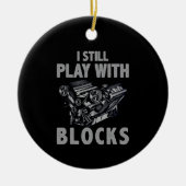 私はまだブ遊ロックレースがある セラミックオーナメント (正面)