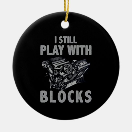 私はまだブ遊ロックレースがある セラミックオーナメント (正面)