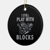 私はまだブ遊ロックレースがある セラミックオーナメント (左)
