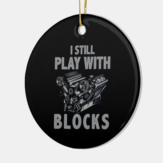 私はまだブ遊ロックレースがある セラミックオーナメント (左)