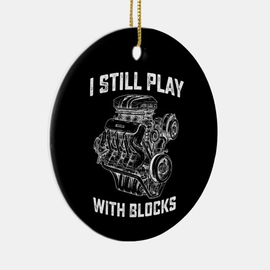 私はまだブ遊ロック車の整備士と セラミックオーナメント (右)