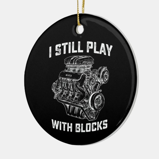 私はまだブ遊ロック車の整備士と セラミックオーナメント (左)