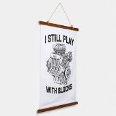 私はまだブ遊ロック車の整備士と 吊り下げ型タペストリー (傾斜あり)