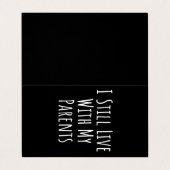 私はまだ両親と一緒に暮らしている 名刺 (外部フラット)