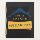私はまだ両親と大人の引用文で暮らしていおもしろいる プランナー手帳 (正面)