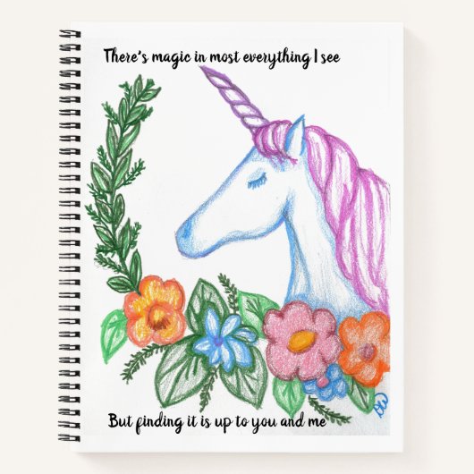 私はまだ信じ魔法 ノートブック (正面)