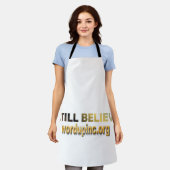 私はまだ信じ エプロン (着用した状態)