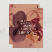 私はまだ喜びを選ぶ – ギフト感動的 ポストカード (正面/裏面)