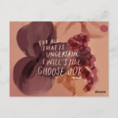 私はまだ喜びを選ぶ – ギフト感動的 ポストカード (裏面)