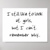 私はまだ女の子を見る – プリント (正面)