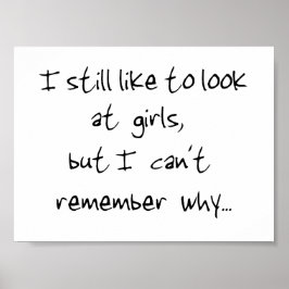 私はまだ女の子を見る – プリント