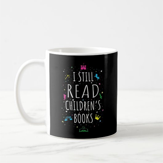 私はまだ子供の本を読む コーヒーマグカップ (左)