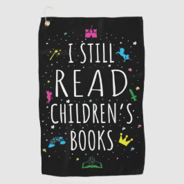 私はまだ子供の本を読む ゴルフタオル