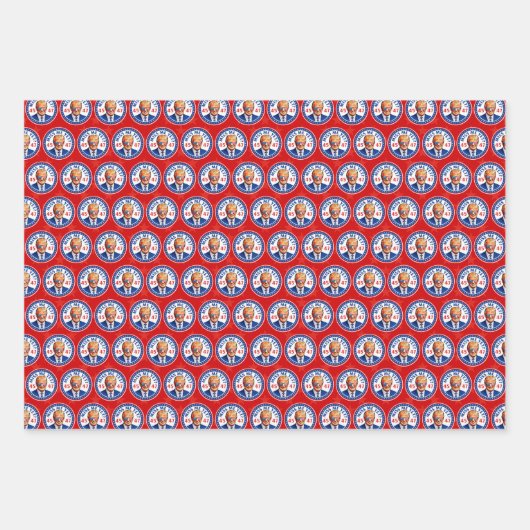 私はまだ恋しく思2024年アンチ眠いジョーバイデン氏 ラッピングペーパーシート (正面2)