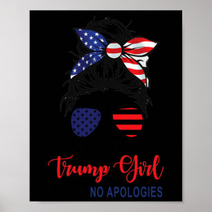 私はまだ愛国心を謝罪しないトランプの女の子 ポスター