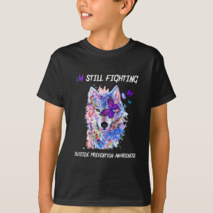 私はまだ戦っているセミコロン翼の自殺を防ぐ Tシャツ