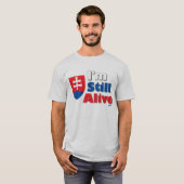 私はまだ生きています Tシャツ (正面フル)