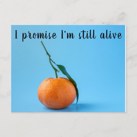 私はまだ生きていると約束する ポストカード (正面)