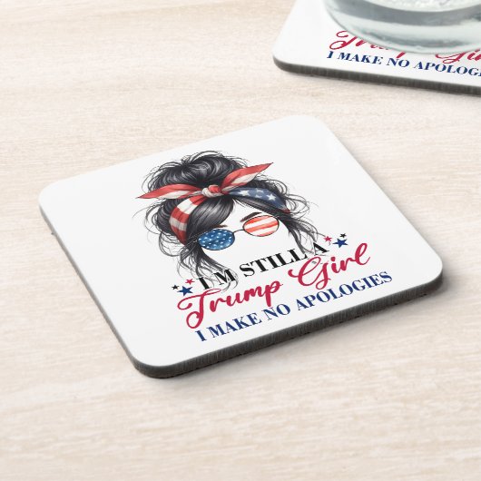 私はまだ申し訳ない切り株の女だ コースター (左側)